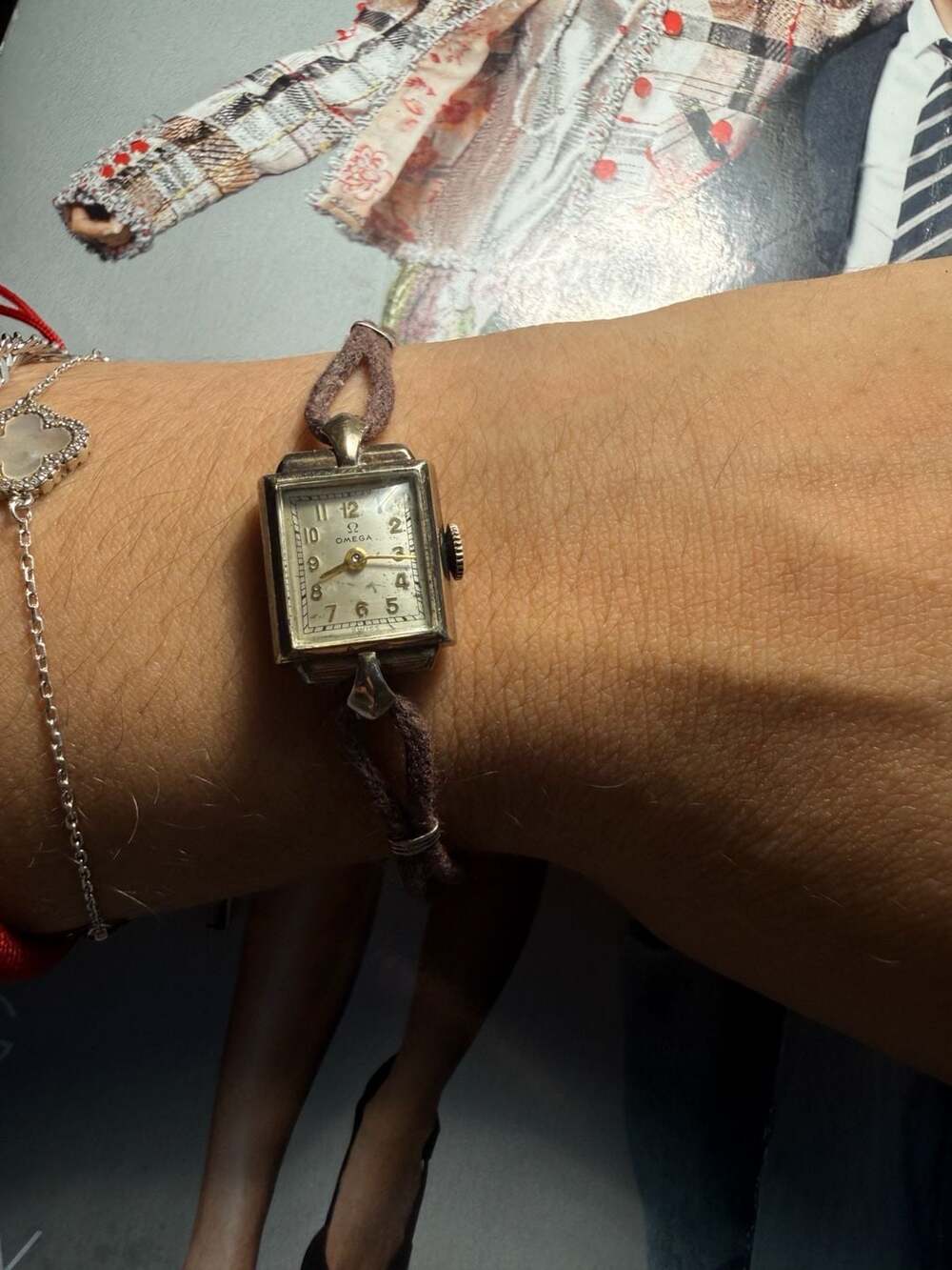 Vintage Omega 14K Gold Filled Square Women's Watch